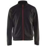 Blaklader - sweat de travail zipp 3362 - noir / rouge - 4xl