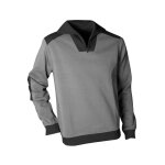 Sweat volta zipp gris / noir - taille l