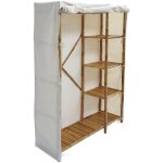 Armoire dressing en bambou. 3 tagres l110 x p40 x h170cm
