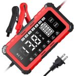 Swt - 1608 rougechargeur de batterie automobile 12 v / 24 v / 15 a pour batteries au plomb - acide au ...