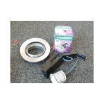 Spot encastr� led 5w alu bross� orientable � 83x85mm 3000k 425lm avec lampe culot gu10 230v ip23 refled ...