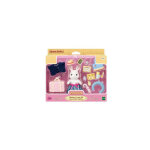 Sylvanian families - playset la maman lapin neige et sa valise de weekend - multicolore