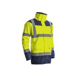 Coverguard - parka matelass�e haute visibilit� keta jaune fluo / marine t2xl 7ketyxxl