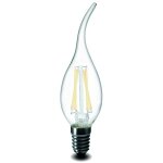 Ampoule led e14 flamme 5w blanc froid ou blanc chaud couleur led: blanc froid (5500 - 6500k)