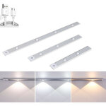 Rglette led avec dtecteur de mouvement et batterie rechargeable usb en cct pose facile. dimension: ...