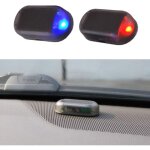 Ormromra - systme d'alarme de voiture, lumire led d'alarme de voiture factice d'nergie solaire simuler ...