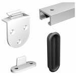 Systme coulissant slid'up 1900 pour 2 portes de placard - rail 1 m aluminium - 6 kg