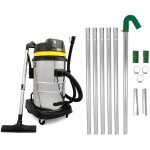 Syst�me d'entretien goutti�re aspirateur 60 l 2 en 1 1400 w 82 db & perche de nettoyage embout d'aspiration ...