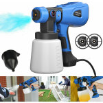Dayplus - systme de peinture professionnel set 1000ml pistolet  peinture lectrique pour rnovation ...