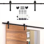 Tolletour - systme de porte coulissante ensemble d'accessoires pour rail au sol rail de porte  rouleau ...