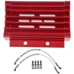 Syst�me de refroidissement d'huile de radiateur de moto en alliage d'aluminium adapt� pour 138cc 140cc ...