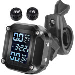 Syst�me de surveillance de la pression des pneus de moto �tanche 7 modes d'alarme sans fil tpms r�veil ...