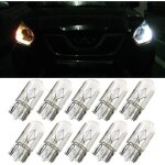 T10 halog�ne de voiture blanc chaud ampoules 168 194 w5 w tournez c�t� lumi�re