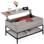 Table basse a plateau relevable