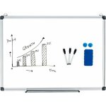 Table blanc magn�tique office 50 x 35cm table blanc avec marqueur, gomme, aimant pour bureau ecole - ...