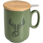 Table et cook - origami cerf tisaniere kaki 450ml