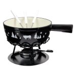 Table et cook - set fondue noir alpestre 24 cm