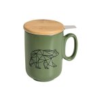 Table et cook - origami ours tisaniere kaki 450ml Table et cook - origami ours tisaniere kaki 450ml