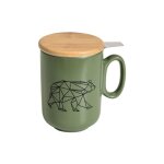 Table et cook - origami ours tisaniere kaki 450ml