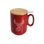 Table et cook - origami cerf tisaniere rouge 450ml