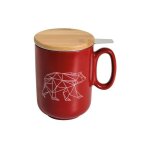 Table et cook - origami ours tisaniere rouge 450ml Table et cook - origami ours tisaniere rouge 450ml