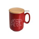 Table et cook - origami ours tisaniere rouge 450ml