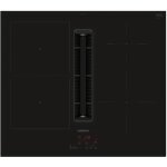 Table de cuisson aspirante induction 60cm 4 foyers 7400w noir - siemens - ed611bs16e