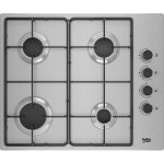 Beko - table de cuisson gaz 60cm 4 feux inox higg64123sx Beko - table de cuisson gaz 60cm 4 feux inox higg64123sx
