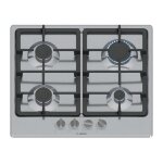 Table de cuisson a gaz - bosch srie 4 - 4 foyers - 52 x 58, 2 x 4, 5 cm - pgp6b5k90 - inox