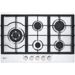 Table de cuisson gaz lg cbgz3016s 75cm 11, 5kw 5 feux supports de casseroles en fonte plaque inox Table de cuisson gaz lg cbgz3016s 75cm 11, 5kw 5 feux supports de casseroles en fonte plaque inox