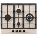 Table de cuisson glem gas gt645hsa sable encastrable 60 cm 4 feux