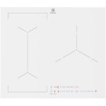 Table de cuisson induction 3 feux 7350w blanc - electrolux - eiv63342cw / 1