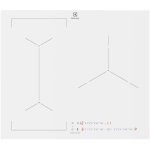 Table de cuisson induction 3 feux 7350w blanc - electrolux - eiv63342cw / 1