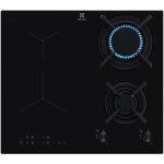 Electrolux - table de cuisson mixte induction 4 feux 60cm 4500w noir kdi640713k
