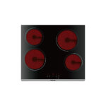 Brandt - table de cuisson vitrocramique 4 foyers encastrable tmoin de chaleur radiant quicklight