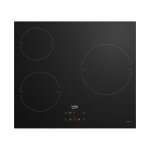 Beko - table de cuisson vitrocramique 3 foyers - 60 cm - hic63400