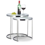 Table dappoint ronde en argent