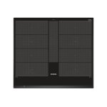 Siemens - table induction iq700 - 4 foyers - 60 cm - noir - dual lightslider