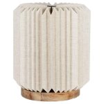 Cote table - lampe � poser fontelo manguier papier lin cr�me 39x45cm