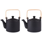 Coffret th�i�re snow black mat 0, 8 l - table passion