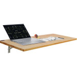 Table pliante murale, 1200 mm x 500 mm, table a abattant murale avec support en fer, bureau flottant ...