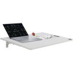 Vevor table pliante murale, 800 mm x 600 mm, table a abattant murale, avec support en fer, bureau flottant ...