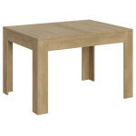 Table rectangulaire extensible 4 � 6 personnes 120 � 180cm bois clair tipi