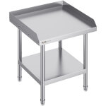 Table de travail en acier inoxydable 61x61x66 cm, table de preparation des aliments commerciale, dosseret ...