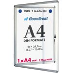 Tableau d'affichage vitrine premium 28 x 36 cm, 1 x a4, avec 2 aimants