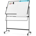 Tableau blanc mobile magntique double face 120x80cm tableau rversible effaable  sec hauteur rglable ...