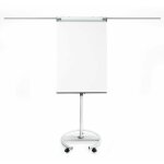 Tableau blanc tr�pied tableau mobiles shark premium sur roulettes 73 x 104 cm