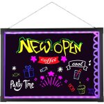 Tableau d'criture led - 50 x 70 cm - panneau publicitaire lumineux  monter soi - mme - avec tlcommande ...