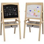 Tableau enfant - chevalet enfant - ardoise double face - tableau blanc tableau  craie - rouleau papier, ...