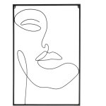 Tableau filaire visage 60x90cm